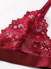 5pcs Full Lace Unlined Bras Semi sheer & Skin friendly Intimates