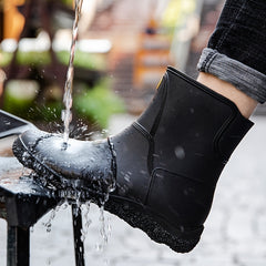 Men's Knee High Rain Boots Waterproof Non Slip Outdoor Work Fishing