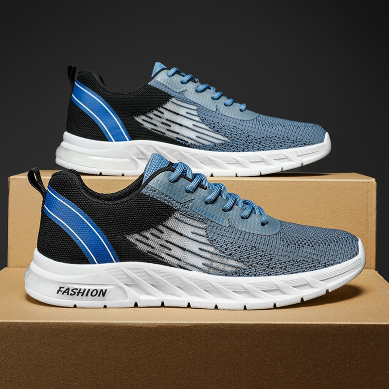 Men's Lace up Sneakers Non slip Athletic Shoes Lightweight Breathable