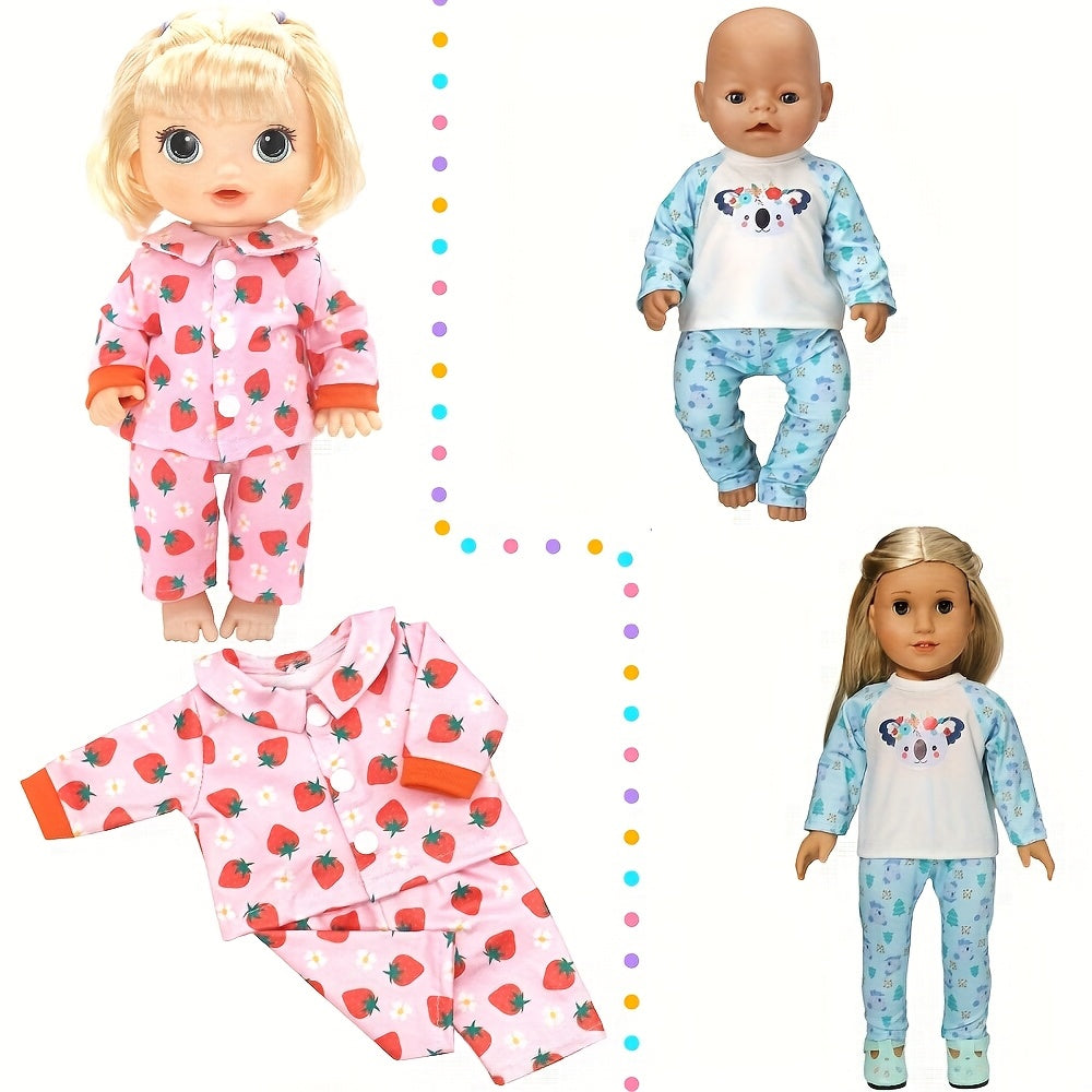 Soft Strawberry Animal Doll Clothes Set, 12In, Festive Fave