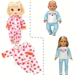 Soft Strawberry Animal Doll Clothes Set, 12In, Festive Fave