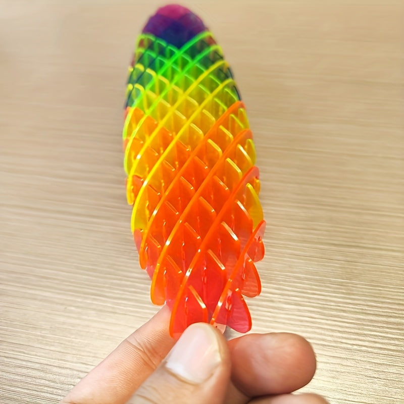 Green Transforming Worm Toy for Kids and Adults