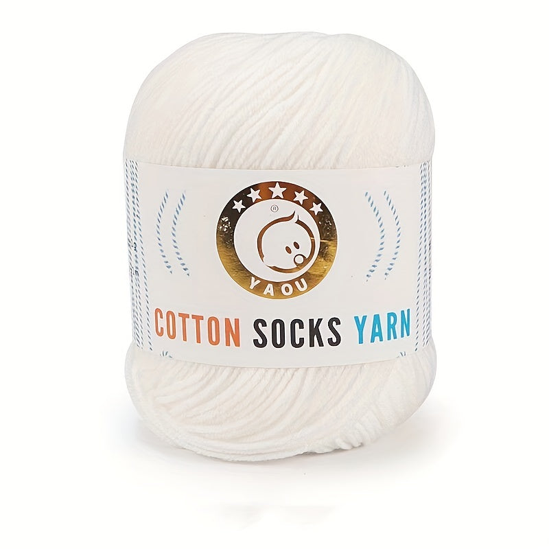 3 Strands Milk Cotton Wool Thread for Crocheting and Knitting DIY Doll Sweater