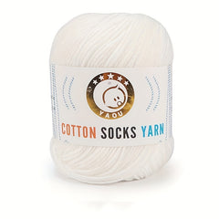 3 Strands Milk Cotton Wool Thread for Crocheting and Knitting DIY Doll Sweater