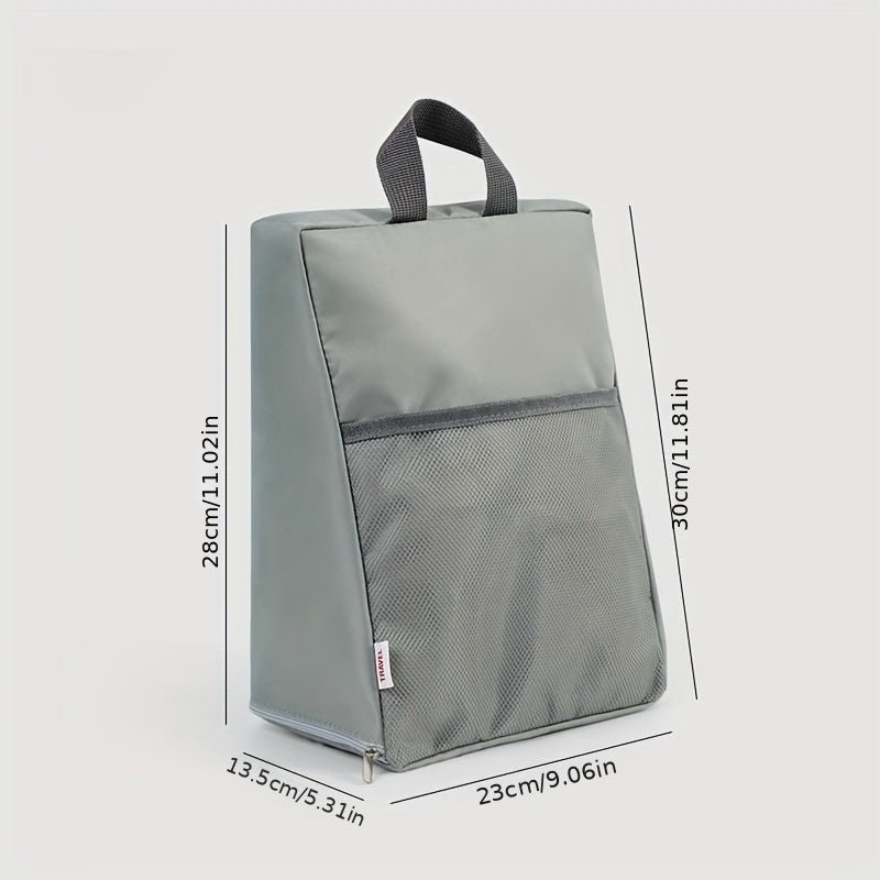 Portable Dust-Proof Shoe Storage Bag with Side Pockets