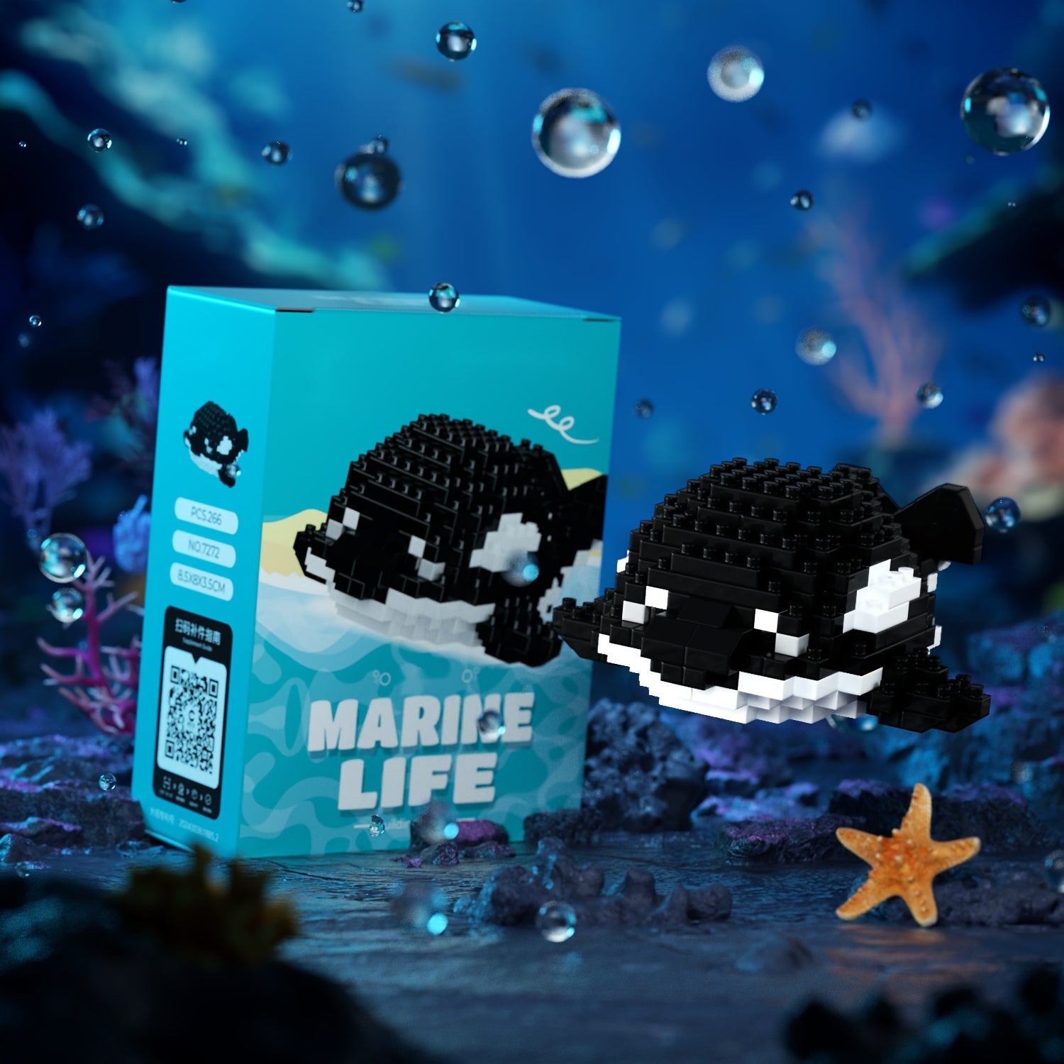 Marine Animal Building Blocks Set Educational Toy