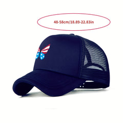 Butterfly Trucker Hat Mesh Baseball Cap Independence Patriotic