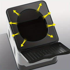 Foldable Portable Toilet for Camping and Car Travel - Hygienic Outdoor Solution
