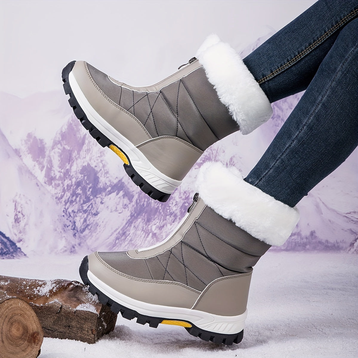 Winter Anti Slip Warm Boots For Women Thickened Snow Boots