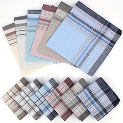 Men's Handkerchiefs Soft Pocket Square Gents Hankies for Father Mother