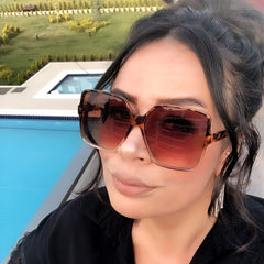 Oversized Square Womens Gradient Sunglasses UV400