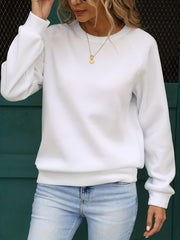 Versatile Long Sleeve Crew Neck Sweatshirt for Women