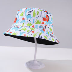 Dinosaur Print Bucket Hat Lightweight Sun Shade Fisherman Cap