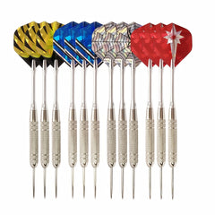 3pcs Aluminum Rod Dart Needle Set Carved Design