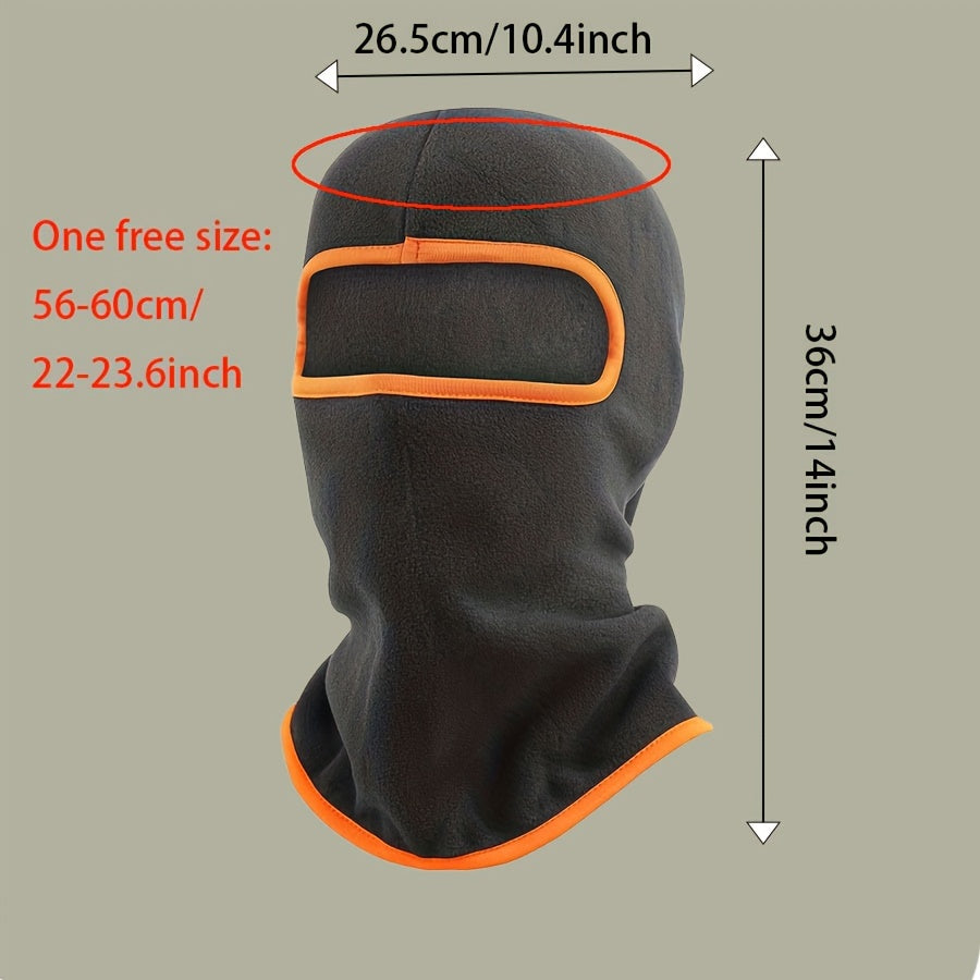 Polar Fleece Balaclava Windproof Full Face Mask Neck Gaiter For Outdoor Sports