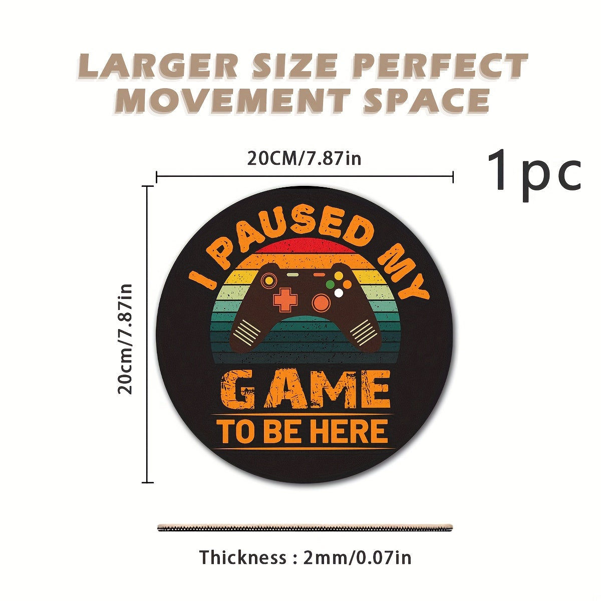 Retro Game Console Mouse Pad Art Pattern Non Slip for Gaming Halls