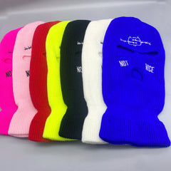 Hip Hop Embroidery Ski Mask Dollar Pattern Knit Hat
