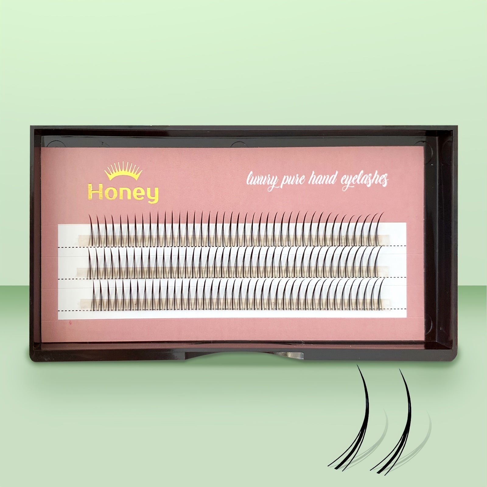 M Shape Grafted Eyelashes Natural Individual Lashes Cluster