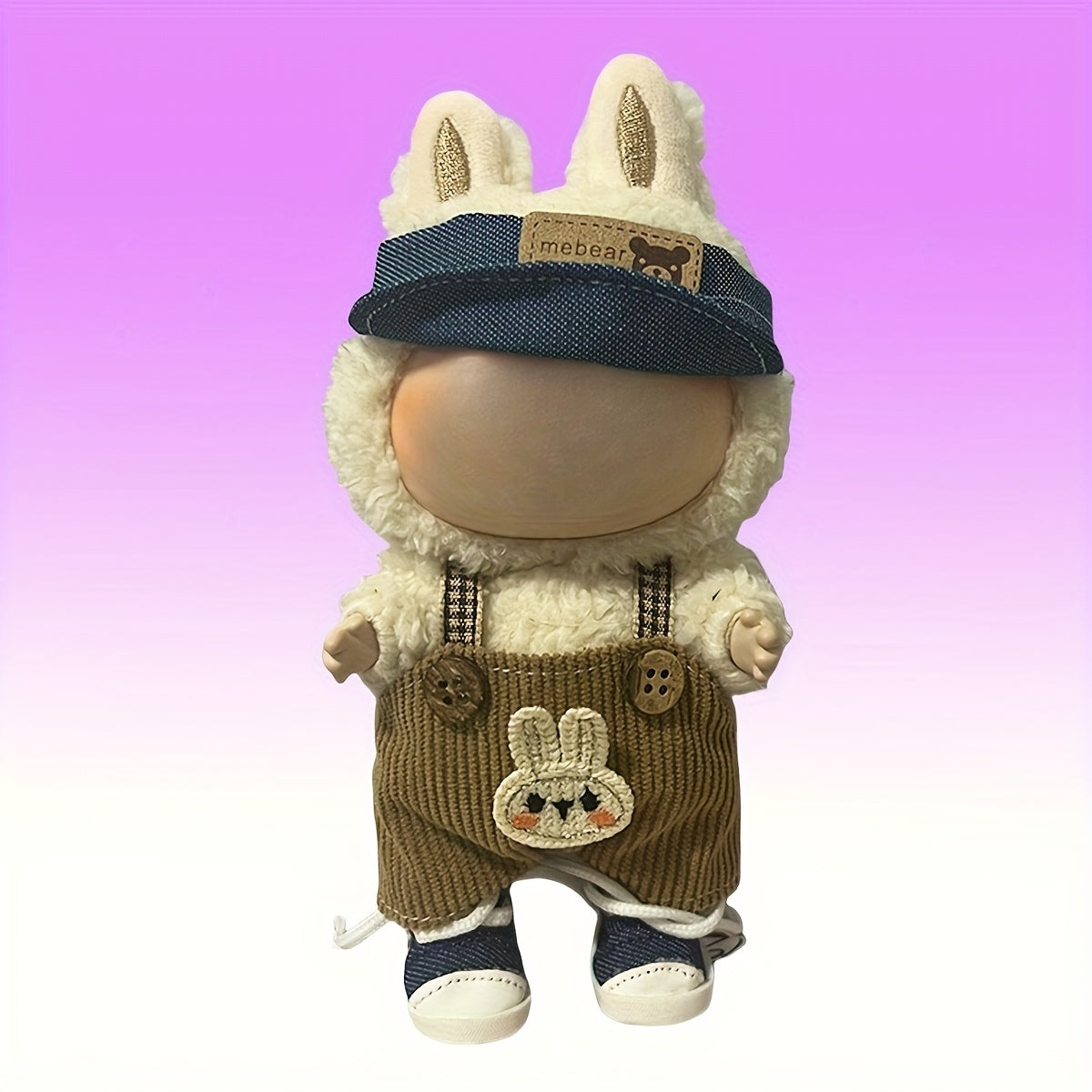 Doll Clothing Accessories Set for 16cm Dolls - Hat, Pants, Headpiece, Skirt