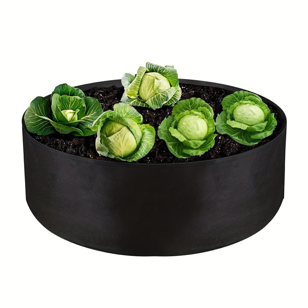 54L Large Grow Bag Heavy Duty Fabric Round Raised Garden Bed Planter
