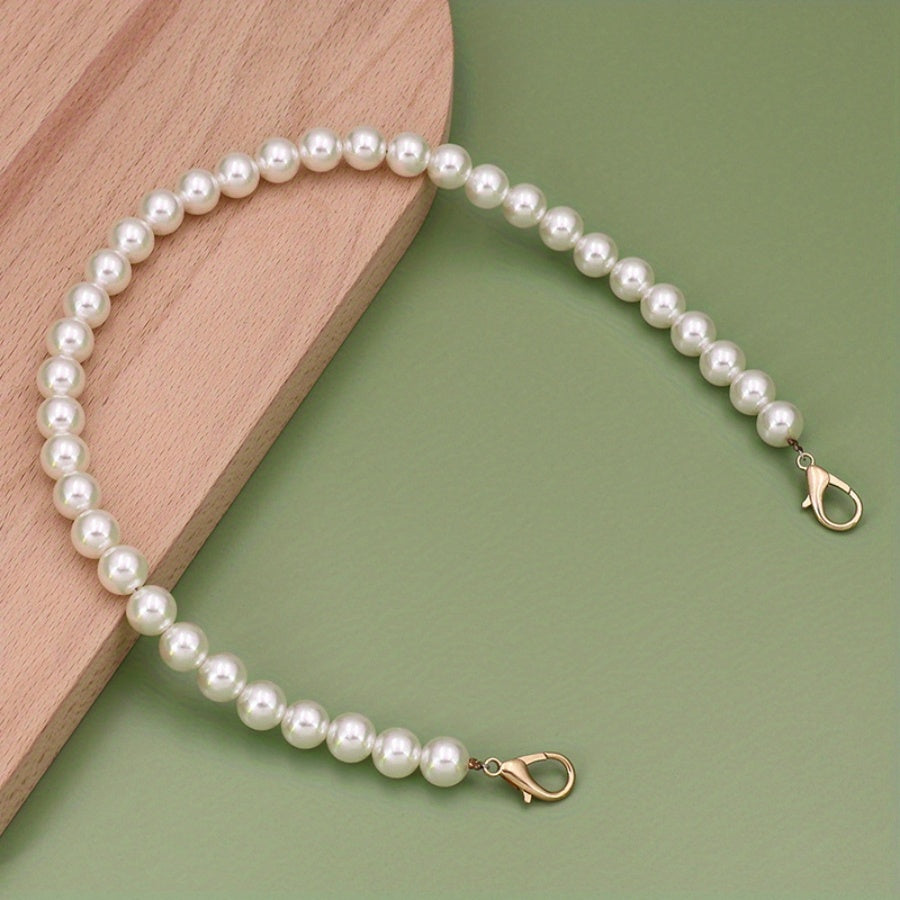 8mm Faux Pearl Bag Chain Handbag Strap Replacement
