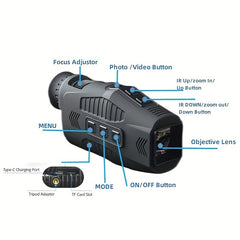 Digital Night Vision Binoculars 1080P HD Infrared Goggles for Camping