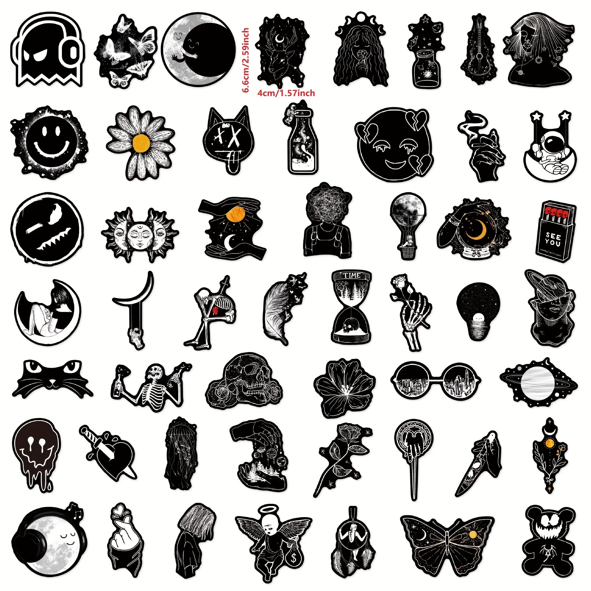 50pcs Graffiti Sticker Decals for Speakers Motorcycles Skateboards Phone