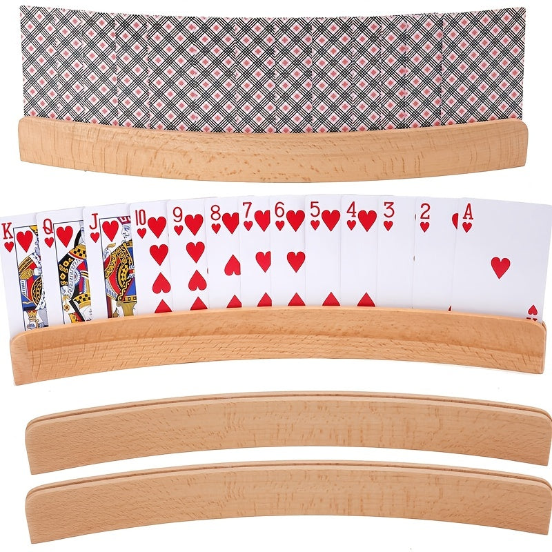 Wooden Card Holders For Playing Cards Card Organizer Card Shelf