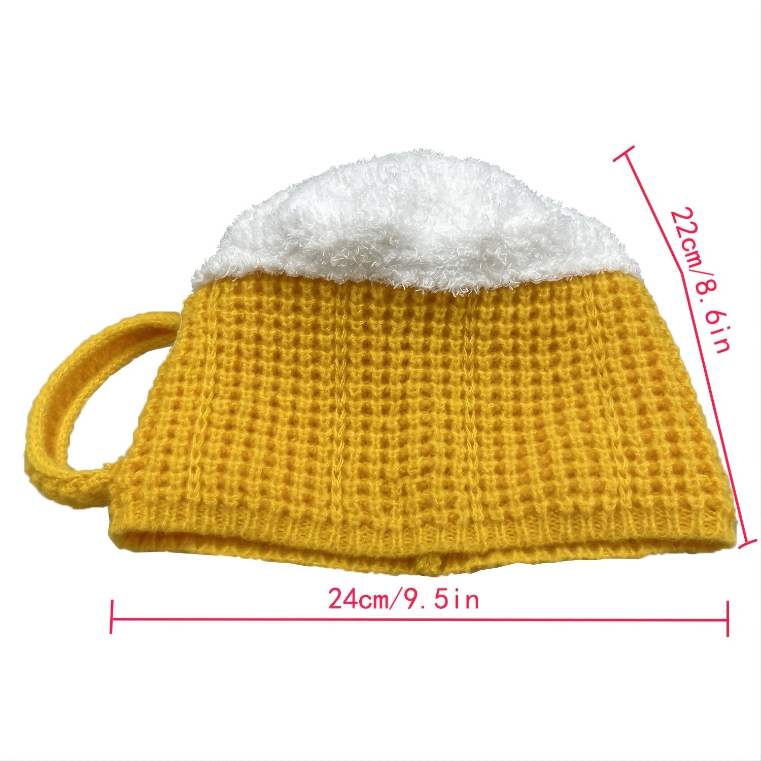 3D Beer Cup Hats Beanie Winter Anti Cold Warm Unisex Hairline Cap