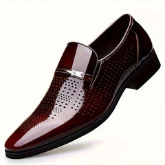 Boys Classic Oxford Shoes Lightweight Soft Bottom Slip On Shoes