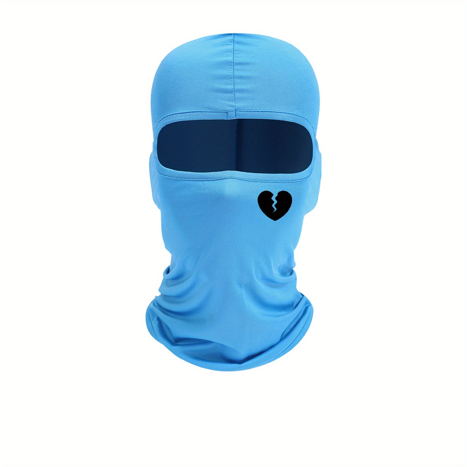 Summer Sunscreen Mask Broken Heart Print Outdoor Riding Sun Protection