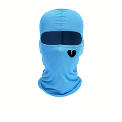 Summer Sunscreen Mask Broken Heart Print Outdoor Riding Sun Protection