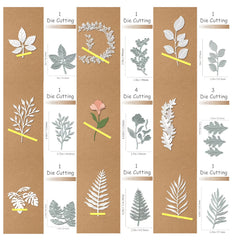 Flowers & Leaves Metal Cutting Dies for DIY Scrapbooking