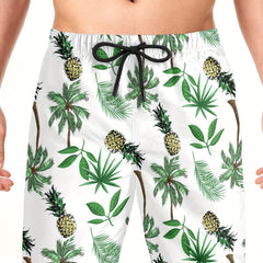 Tropical Quick Dry Mens Swim Trunks for Beach Pool