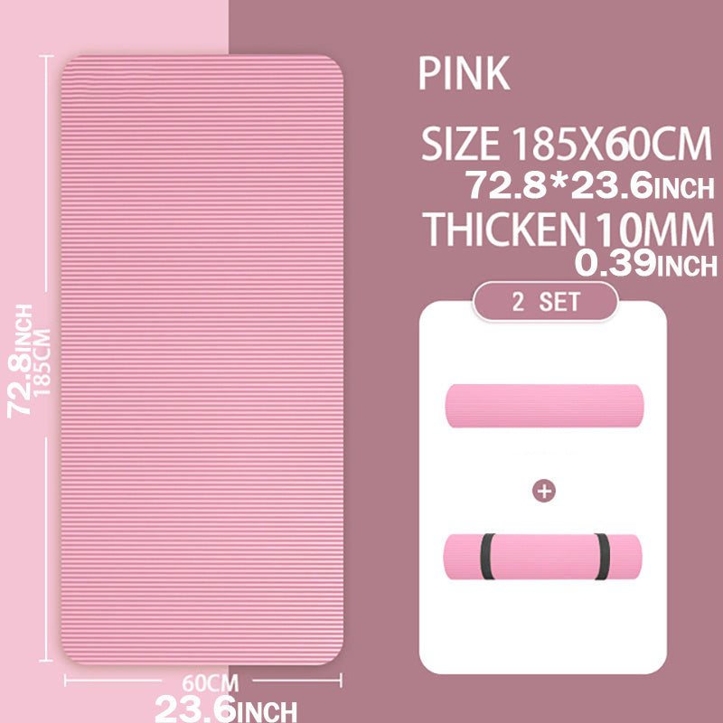 Non slip Thickened Yoga Mat Fitness Mat High Density Sports Yoga Mat