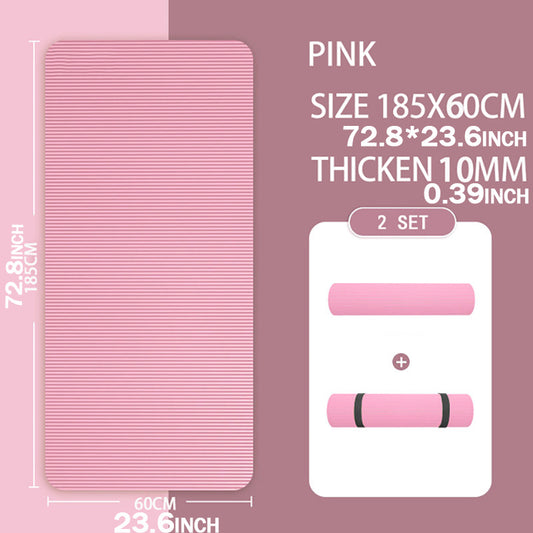 Non slip Thickened Yoga Mat Fitness Mat High Density Sports Yoga Mat