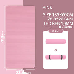 Non slip Thickened Yoga Mat Fitness Mat High Density Sports Yoga Mat
