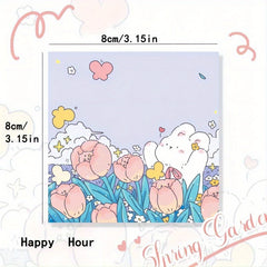 1 Piece 100 Sheets Spring Garden Series Fresh Art