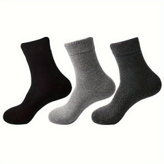 Men's Wool Hiking Socks Soft Comfortable Winter Warm Cozy Crew Socks
