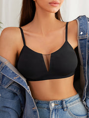 Wireless Mesh Bra Full Coverage Comfy & Breathable Women's Lingerie