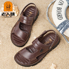 Men's Durable Open Toe Sandals for Outdoor Hiking
