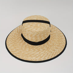 Wheat Straw Summer Beach Hat for Men and Women