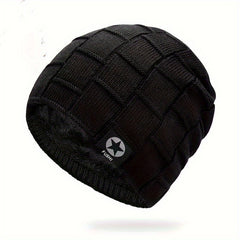 Men's Thick Padded Knitted Cap for Winter