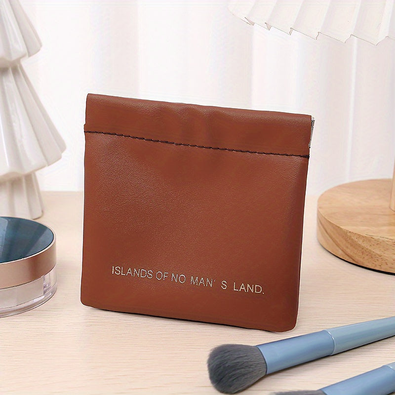 Waterproof Self-closing Cosmetic Bag for Women
