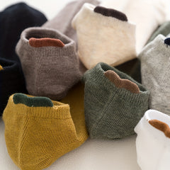 Colorblock Ankle Socks Soft & Lightweight All match Women's Stockings