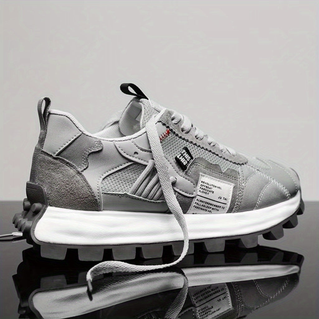 Men's Mesh Lace-up Walking Shoes Outdoor Sneakers