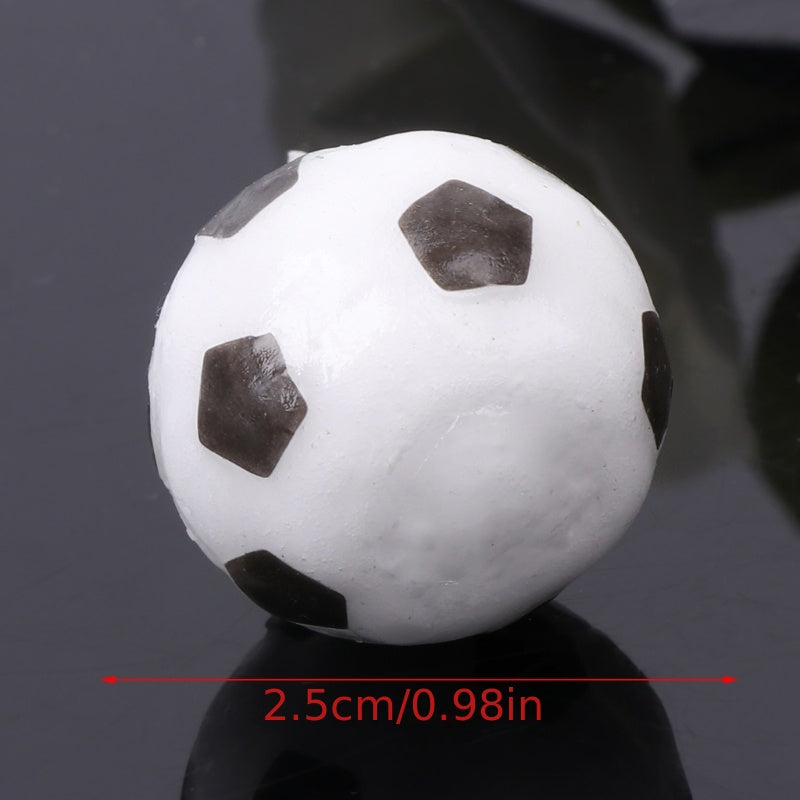 6pcs Soccer Ball Candles for Birthday Party Cake