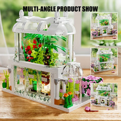 597pcs Flower Shop Building Set City Street Scene Toy