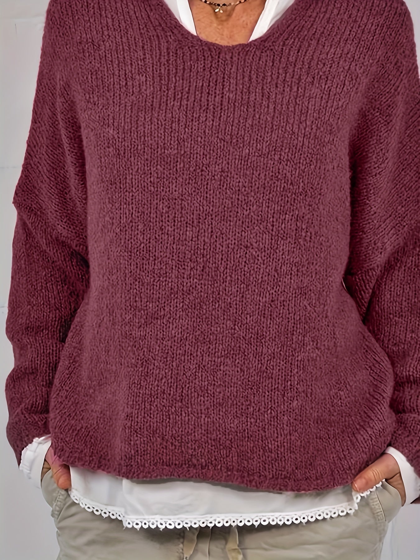 Solid Long Sleeve Pullover Hoodie