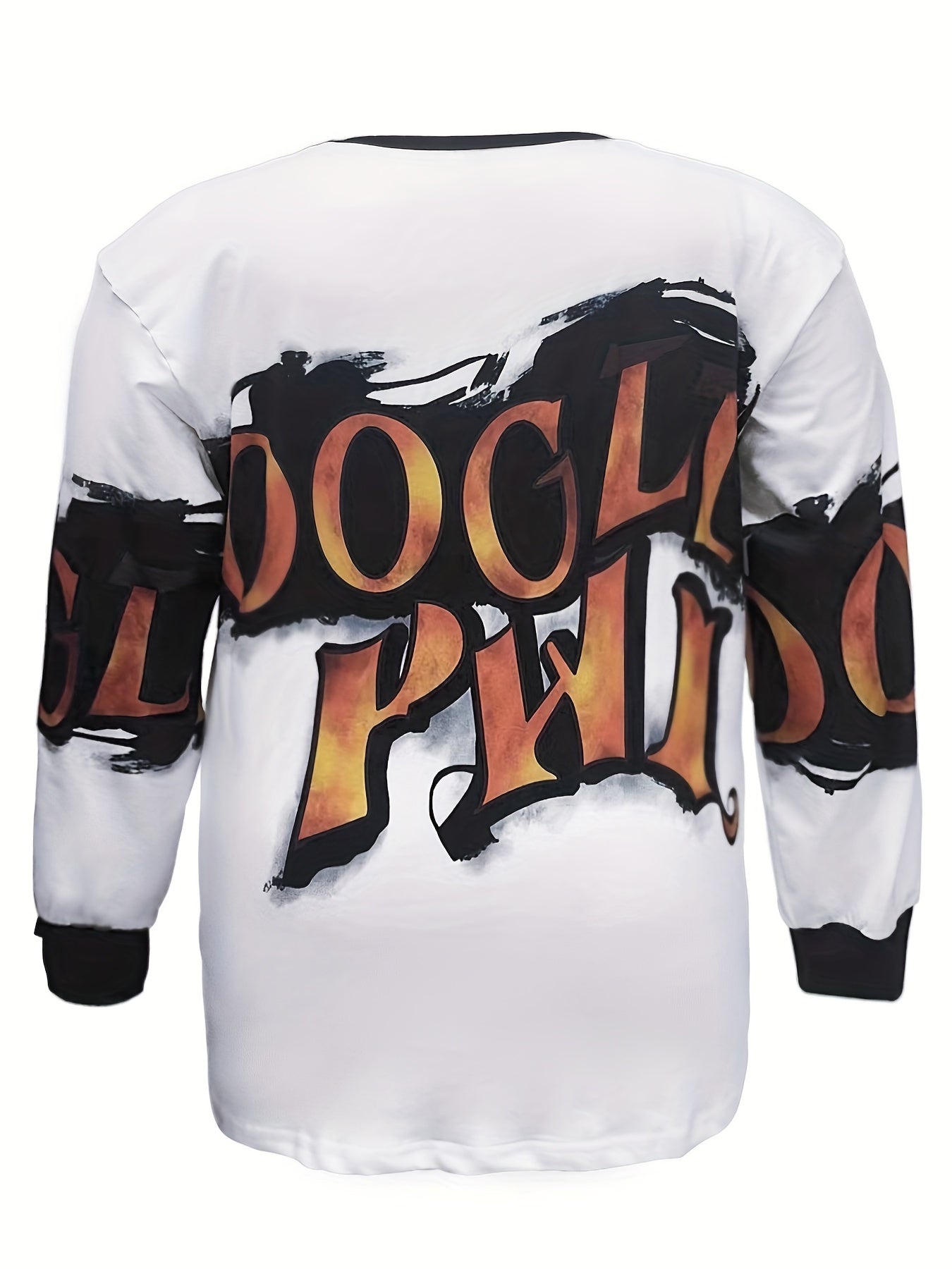 Women's Letter Print Long Sleeve Fitness Top